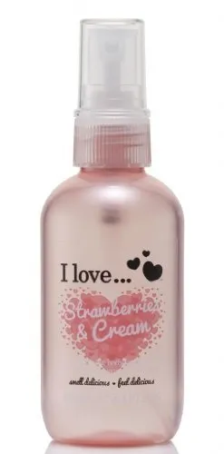 I Love...Cosmetics  spray de corp cu ulei parfumat - Body Spritzer Strawberries & Cream 100 ml