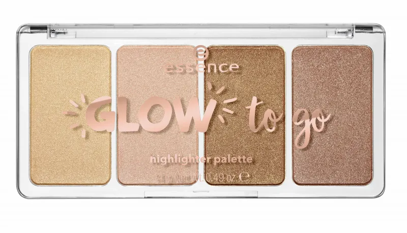 essence paleta iluminatoare - Glow To Go Highlighter Palette - 10 Sunkissed Glow