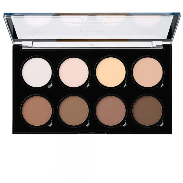 NYX Professional Makeup paleta pentru conturarea fetei - Highlight & Contour Pro Palette (HCPP01)