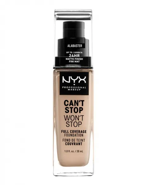 NYX Professional Makeup fond de ten - Can't Stop Won't Stop Full Coverage Foundation - Alabaster (CSWSF02)