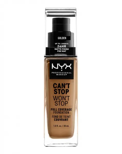 NYX Professional Makeup fond de ten - Can't Stop Won't Stop Full Coverage Foundation - Golden (CSWSF13)