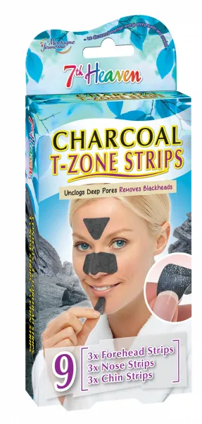 Montagne Jeunesse plasturi pentru puncte negre - Charcoal T-Zone Strips In A Box (9buc)