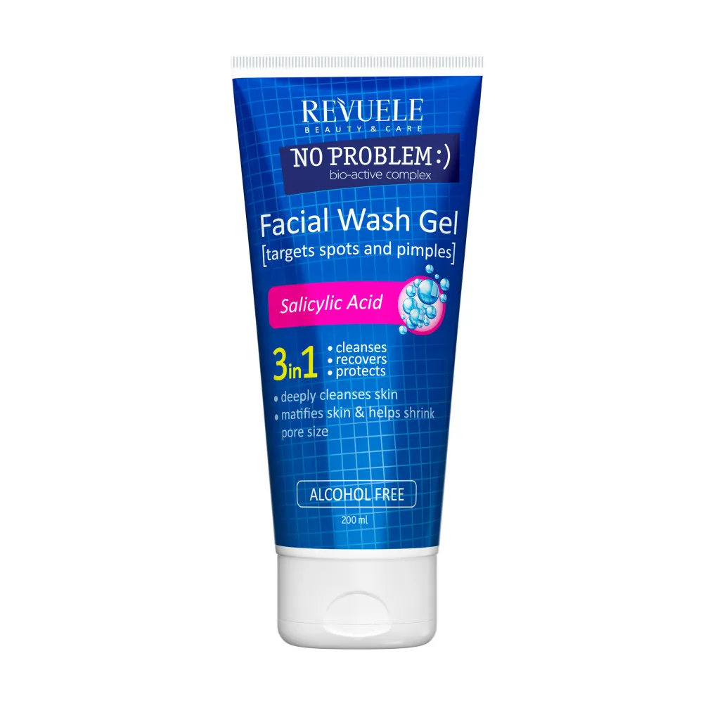 Revuele  - gel de curatare   No Problem Washing Gel Anti Acne & Pimples With Salicylic Аcid  