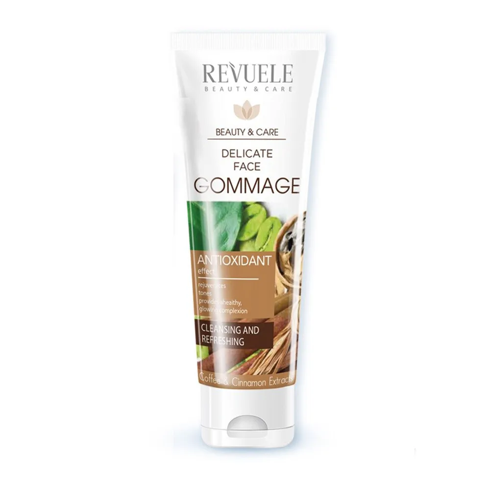 Revuele gel pentru curatare profunda a fetei - Dеlicate Face Gommage With Cafeine, Cosmetic Clay and Cinnamon Extract