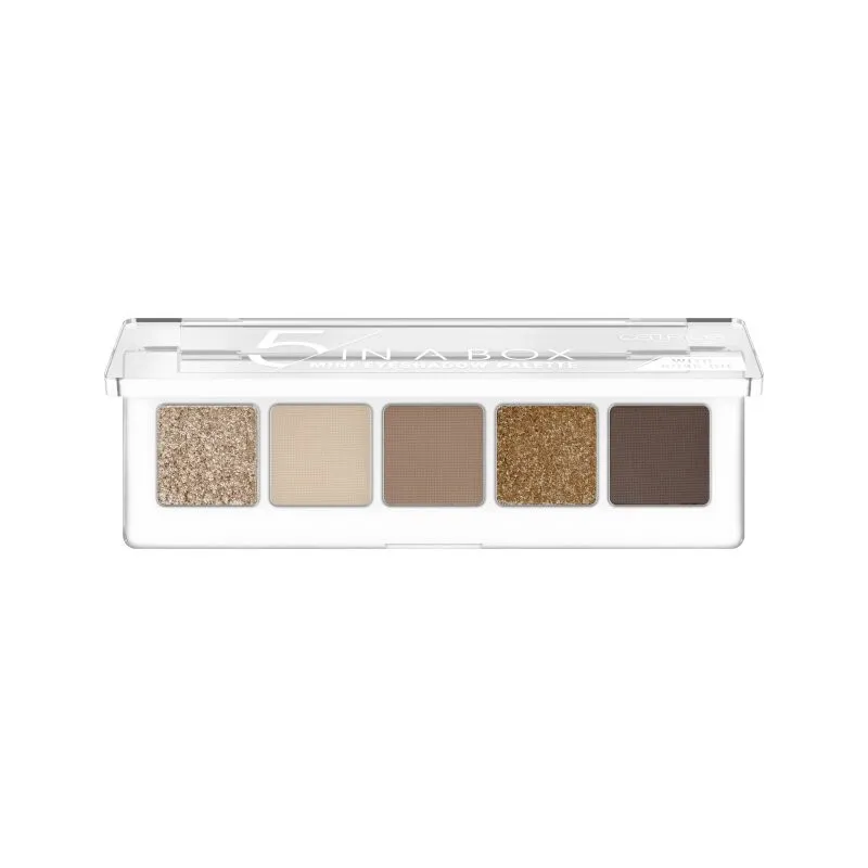 CATRICE 5 In A Box Mini Eyeshadow Palette  - paleta de farduri   010 Golden Nude Look   