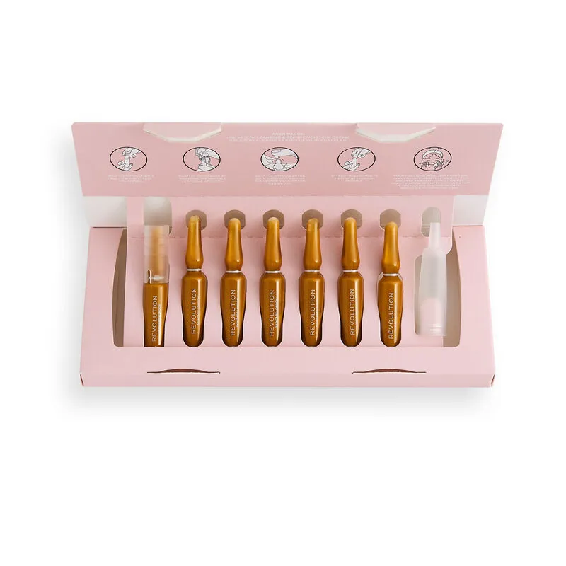 Revolution Skincare fiole cu niacinamida - Niacinamide 7Day Even Skin Plan Ampoules