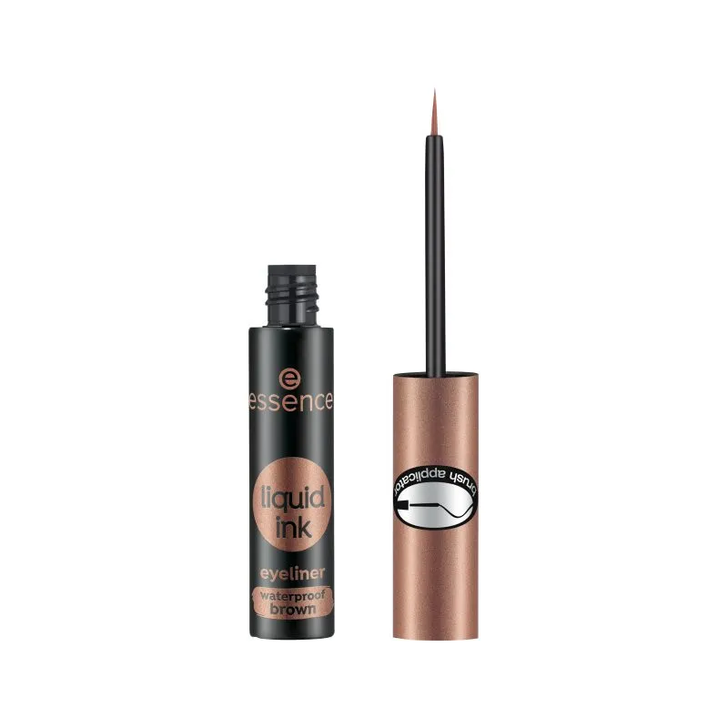 essence Eyeliner Liquid Ink Waterproof  - Tus de ochi  02 Ash Brown   