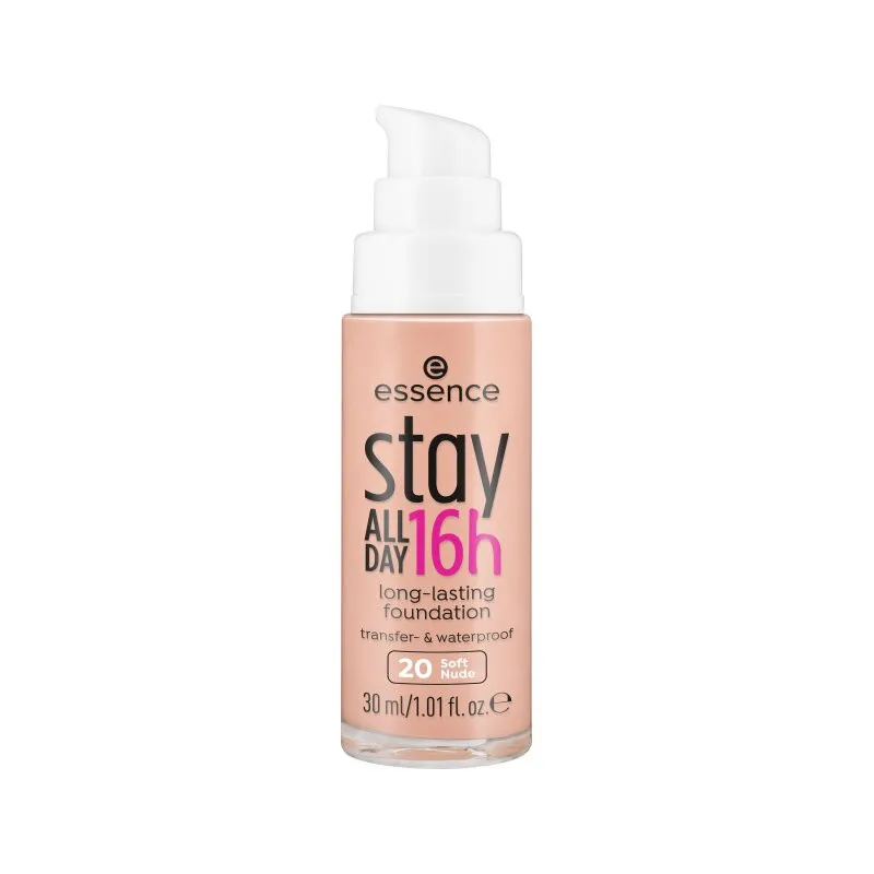 essence Stay All Day 16h Long - fond de ten lasting Foundation   20 Soft Nude  