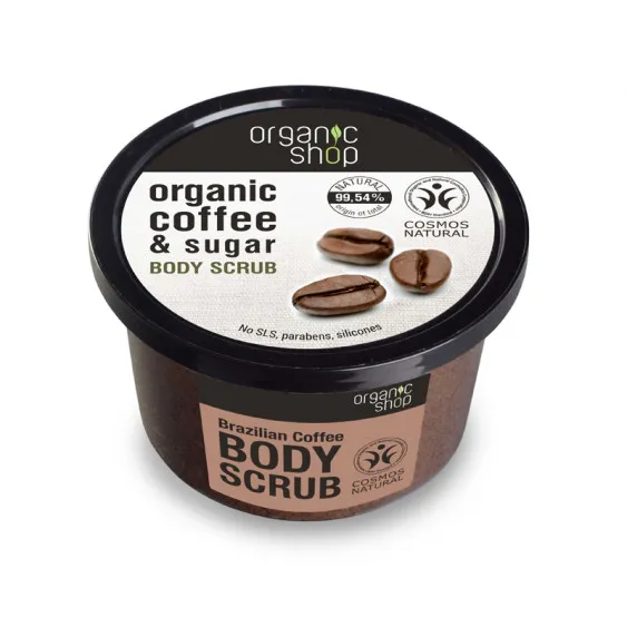 Organic Shop scrub de corp - Body Scrub Brazilian Coffee (250 ml)