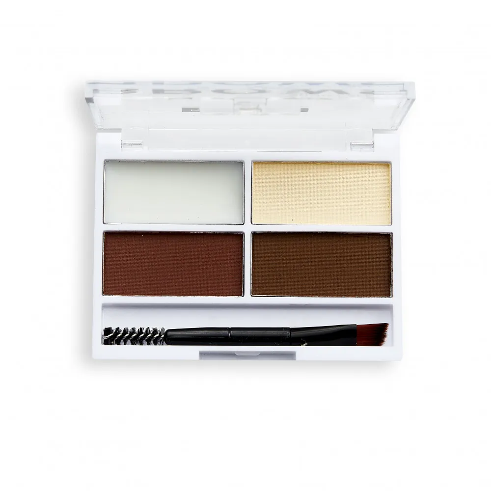 Relove by Revolution Colour Cult Brow Palette  - paleta de sprancene  Dark   