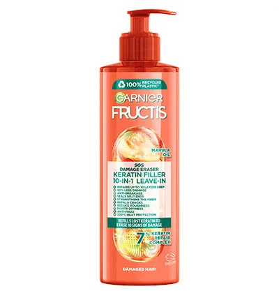 Garnier crema de par - Fructis SOS Repair 10in1 Leave-In Hair Cream