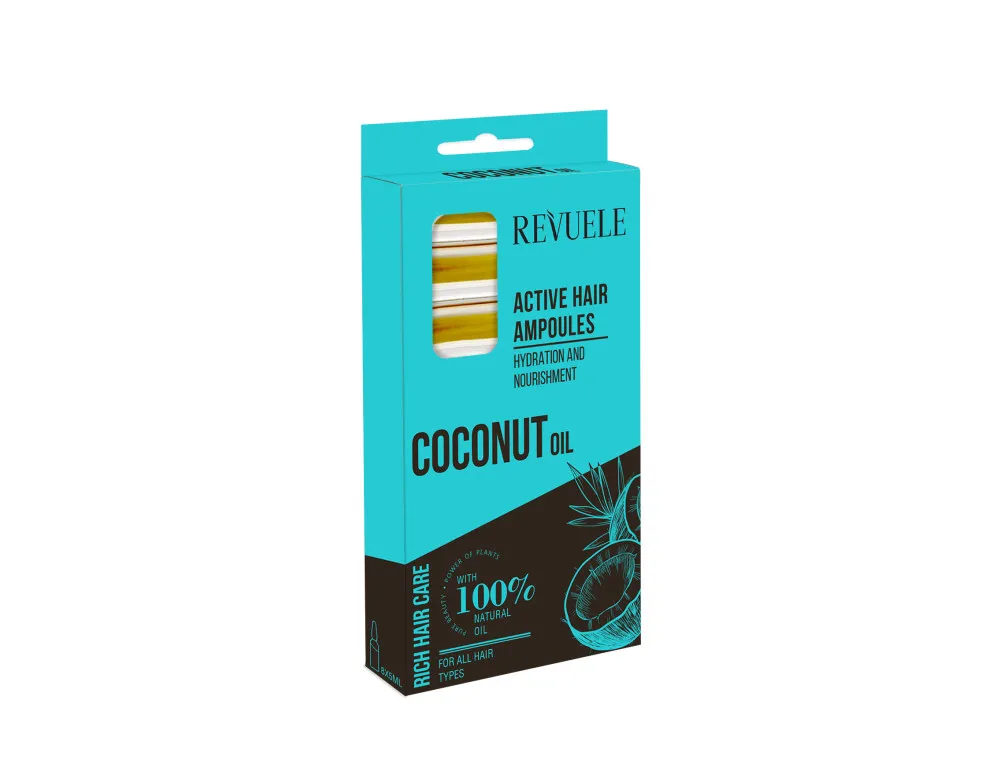 Revuele fiole pentru par - Coconut Oil Active Hair Ampoules