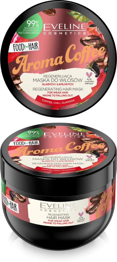 EVELINE COSMETICS masca pentru par - Food For Hair Mask - Aroma Coffee (500ml)