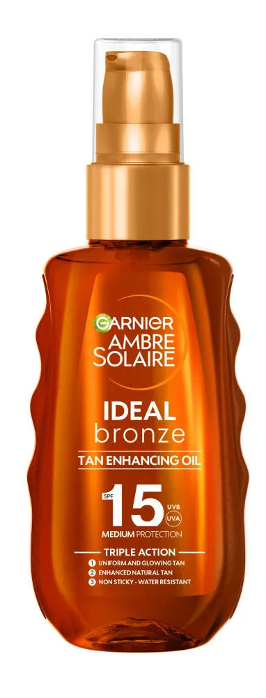 Garnier ulei de plaja - Ambre Solaire Ideal Bronze Protective Oil Spray - SPF15