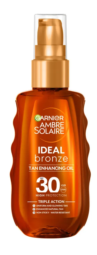 Garnier ulei de plaja - Ambre Solaire Ideal Bronze Protective Oil Spray - SPF30