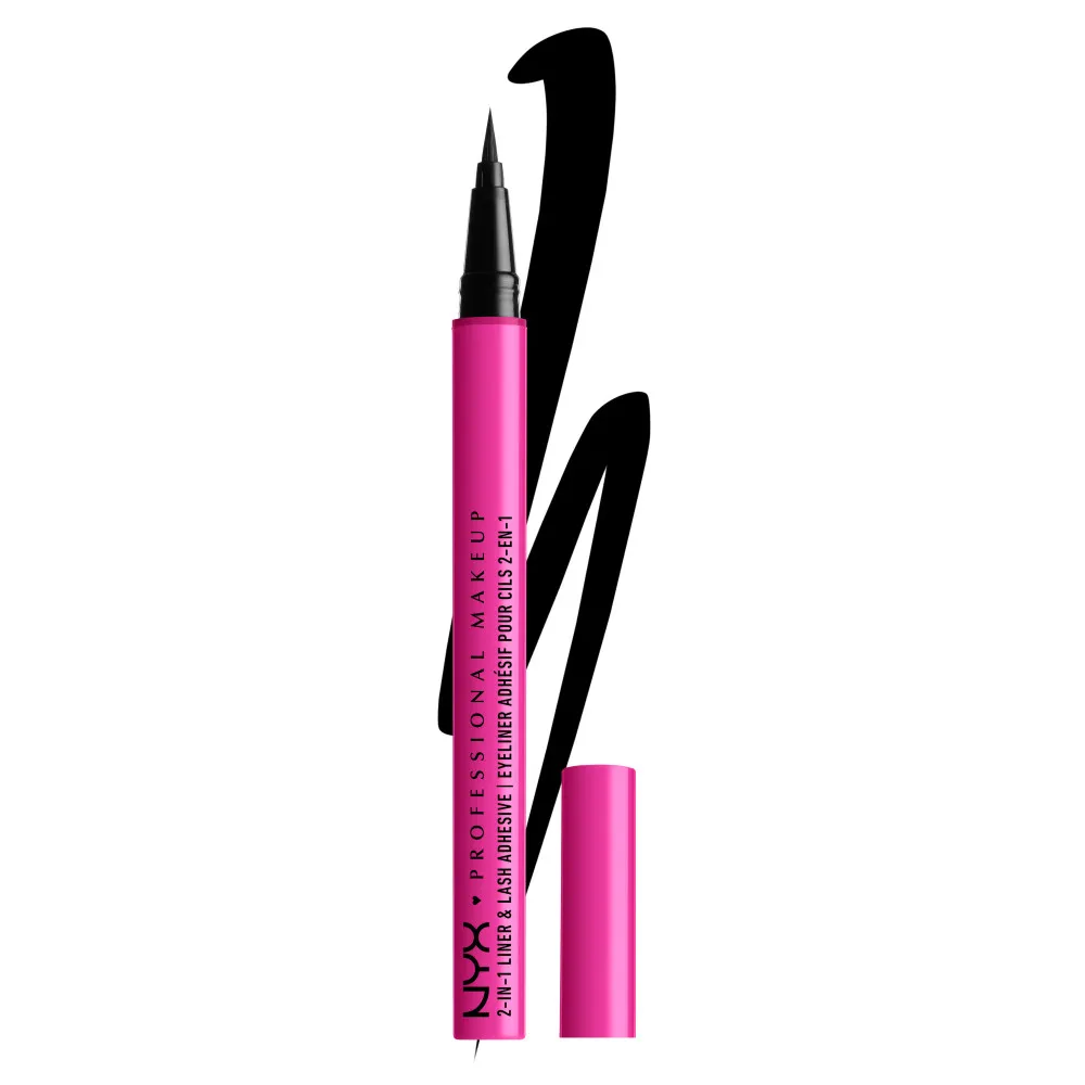 NYX Professional Makeup Jumbo Lash!  - gene false  2 in 1 Liner & Lash Adhesive   Baddest Black (LLA01)  