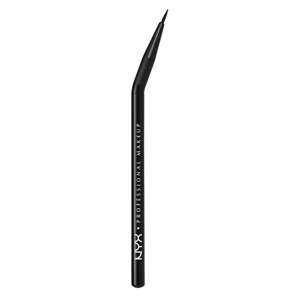 NYX Professional Makeup pensula de machiaj pentru aplicarea tusului de ochi  - -  Pro Angled Eyeliner Brush (PROB11) // Produse deteriorate   