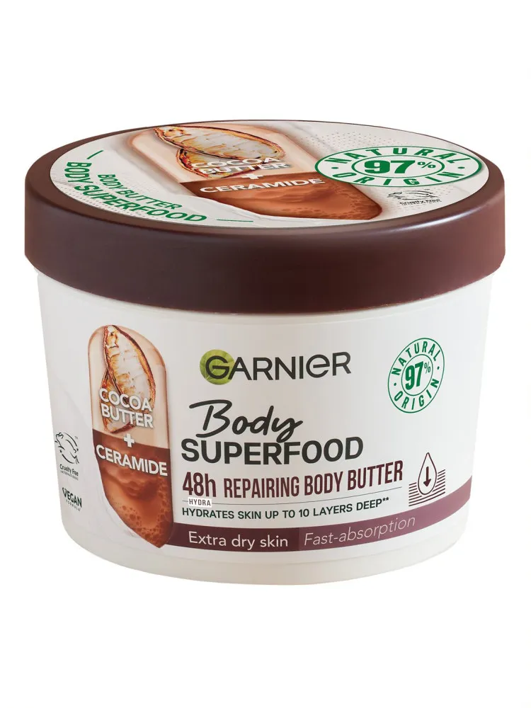 Garnier crema de corp - Body Superfood Repairing Butter - Cocoa & Ceramide