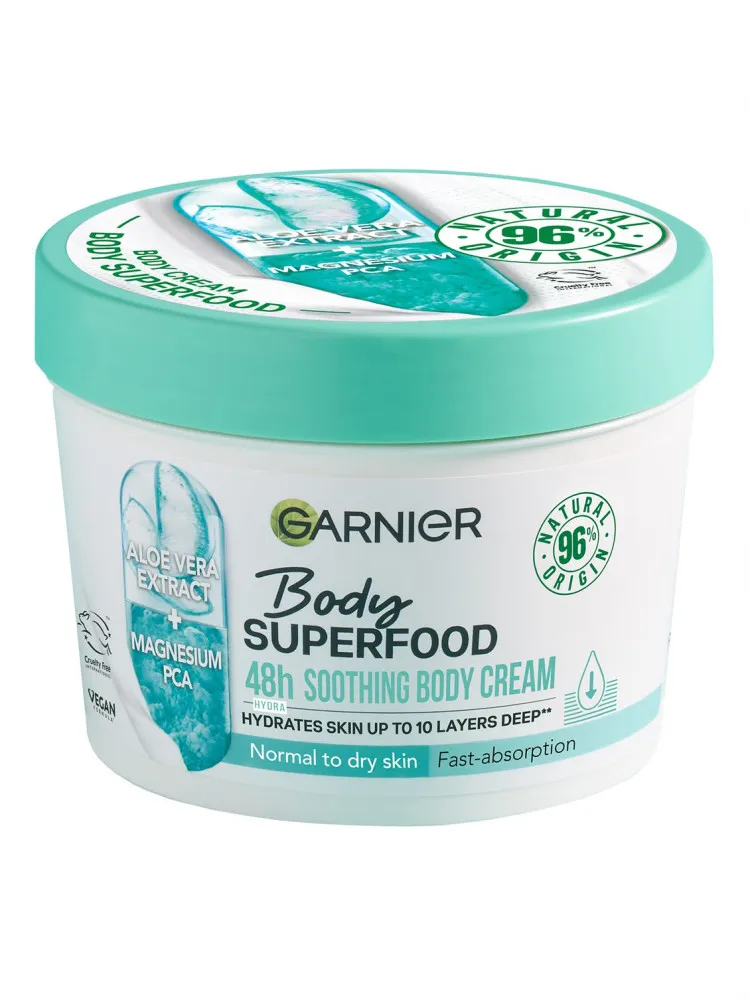 Garnier crema de corp - Body Superfood Moisturising Cream - Aloe Vera & Magnesium