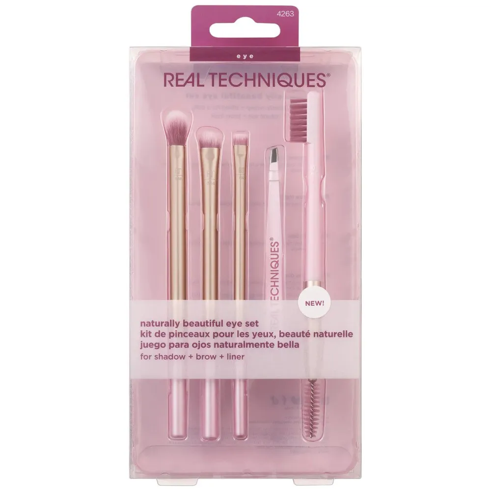 Real Techniques Naturally Beautiful Eye Makeup Brush Kit - kit pentru buze    