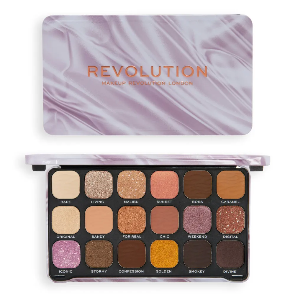 Revolution Forever Flawless Shadow Palette Nude Silk - paleta de farduri     