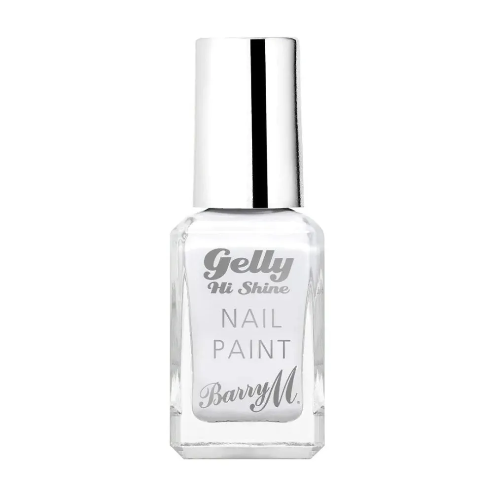 Barry M Gelly Hi Shine Nail Paint -  Cotton White