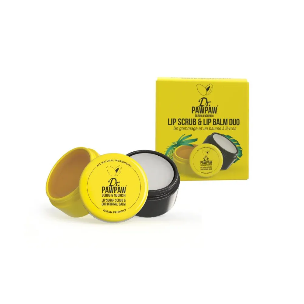 Dr. PAWPAW scrub & balsam de buze - Scrub and Nourish - Lip Scrub and Balm