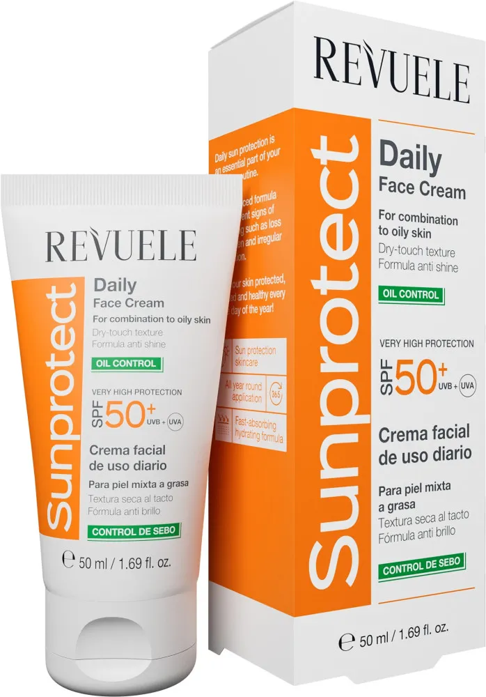 Revuele crema SPF - Sunprotect Daily Face Cream - Oil Control SPF 50+