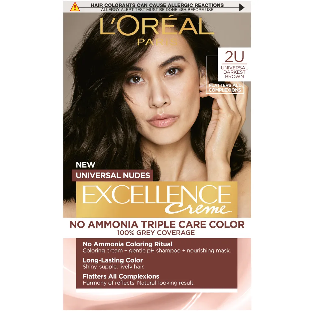 L’Oréal Paris vopsea de par - EXCELLENCE Nudes - 2U Universal Darkest Brown