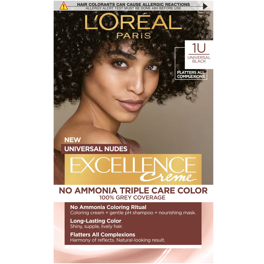 L’Oréal Paris vopsea de par - EXCELLENCE Nudes - 1U Universal Black