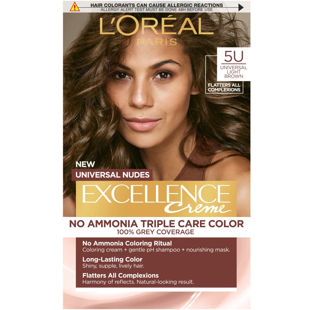 L’Oréal Paris vopsea de par - EXCELLENCE Nudes - 5U Universal Light Brown