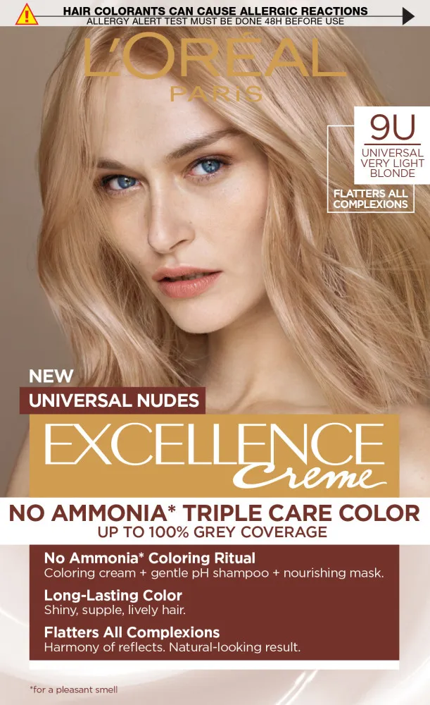 L’Oréal Paris vopsea de par - EXCELLENCE Nudes - 9U Universal Very Light Blonde