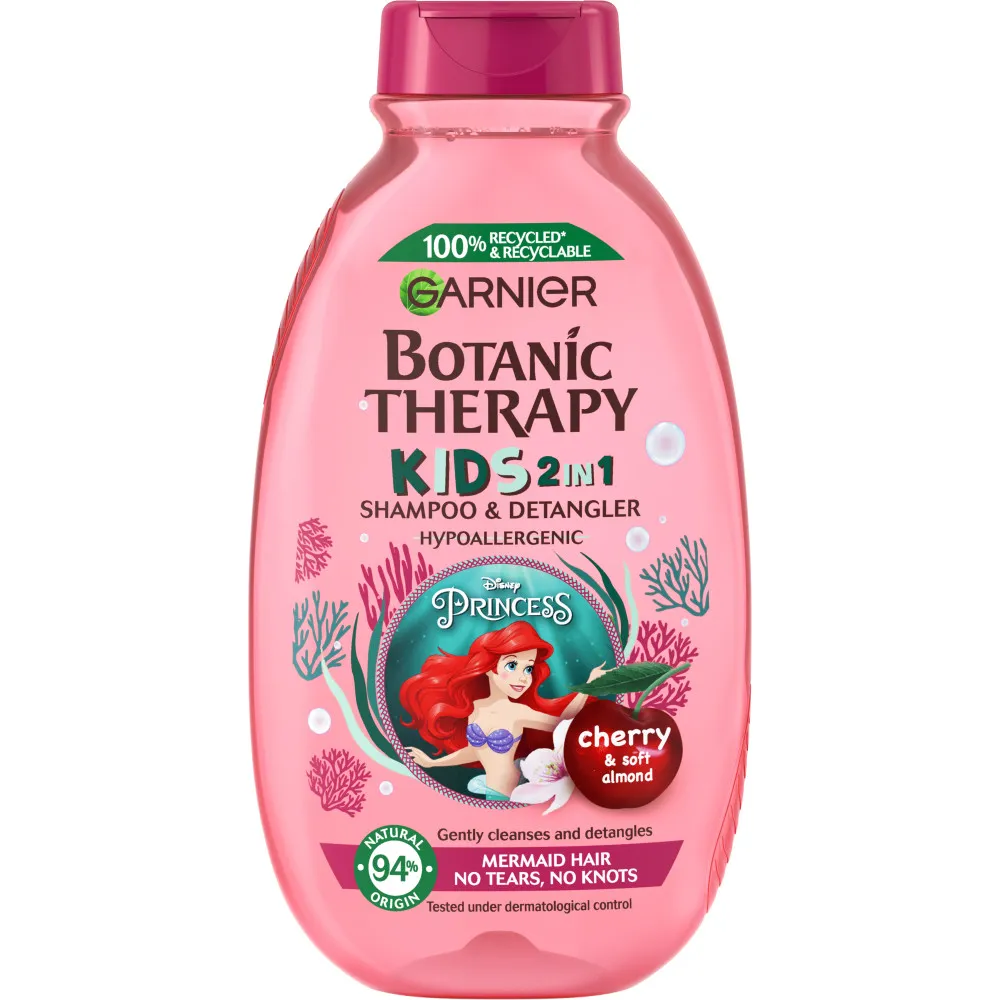 Garnier sampon pentru copii - Botanic Therapy Kids 2in1 Shampoo - Cherry (Little Mermaid)