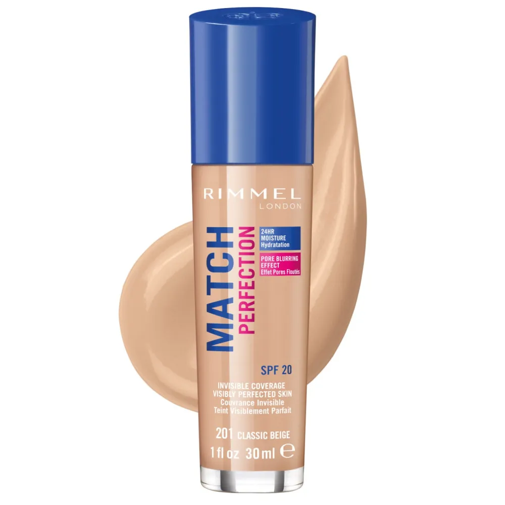 Rimmel London Match Perfection Foundation - 201 Classic Beige