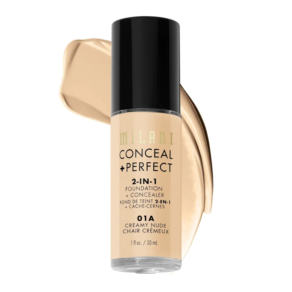 Milani Conceal + Perfect 2-In-1 Foundation and Concealer - 01A Creamy Nude