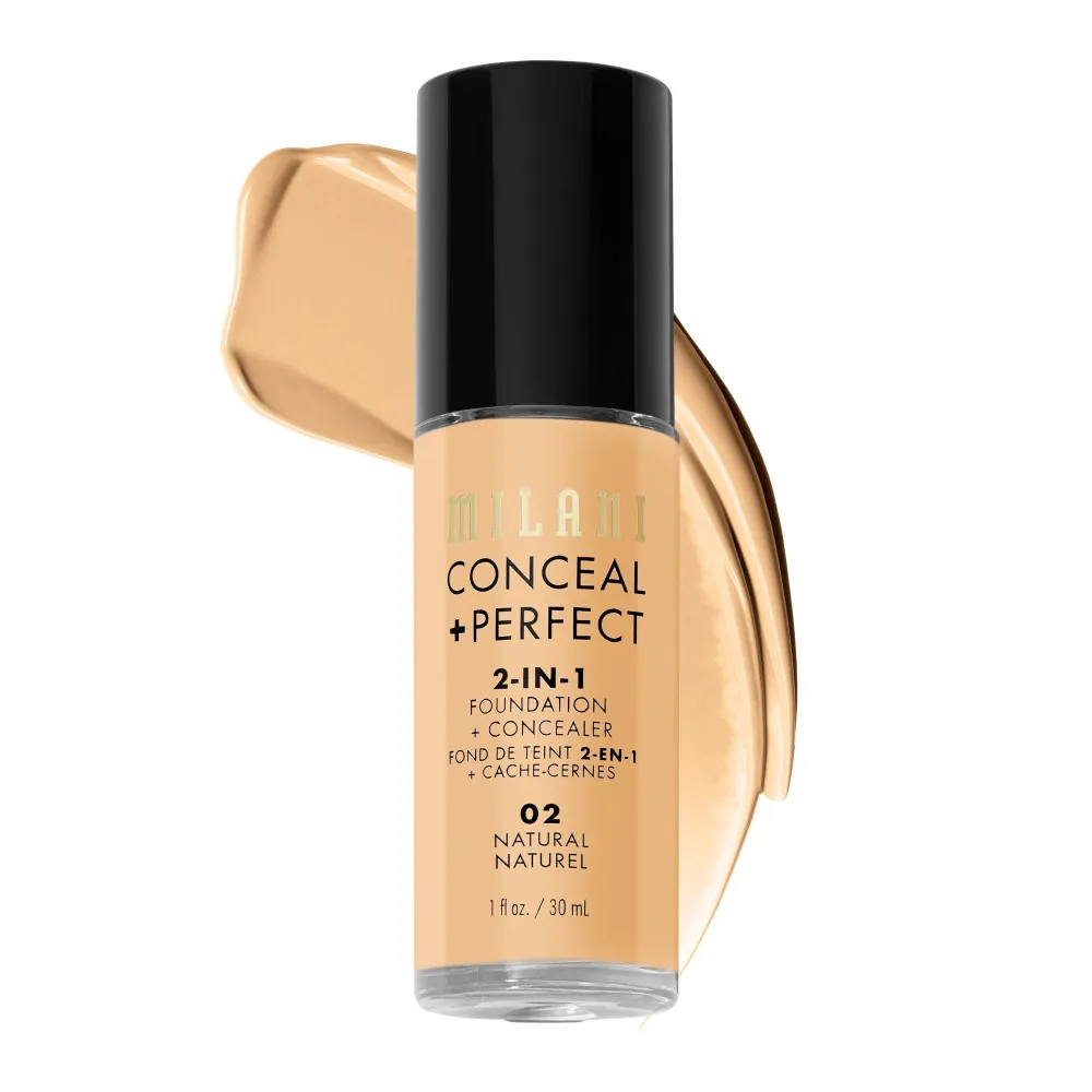 Milani Conceal + Perfect 2-In-1 Foundation and Concealer - 02 Natural