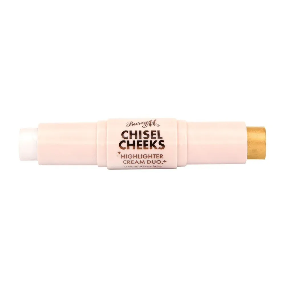 Barry M Chisel Cheeks Highlighter Cream Duo - 1 White/Pale God