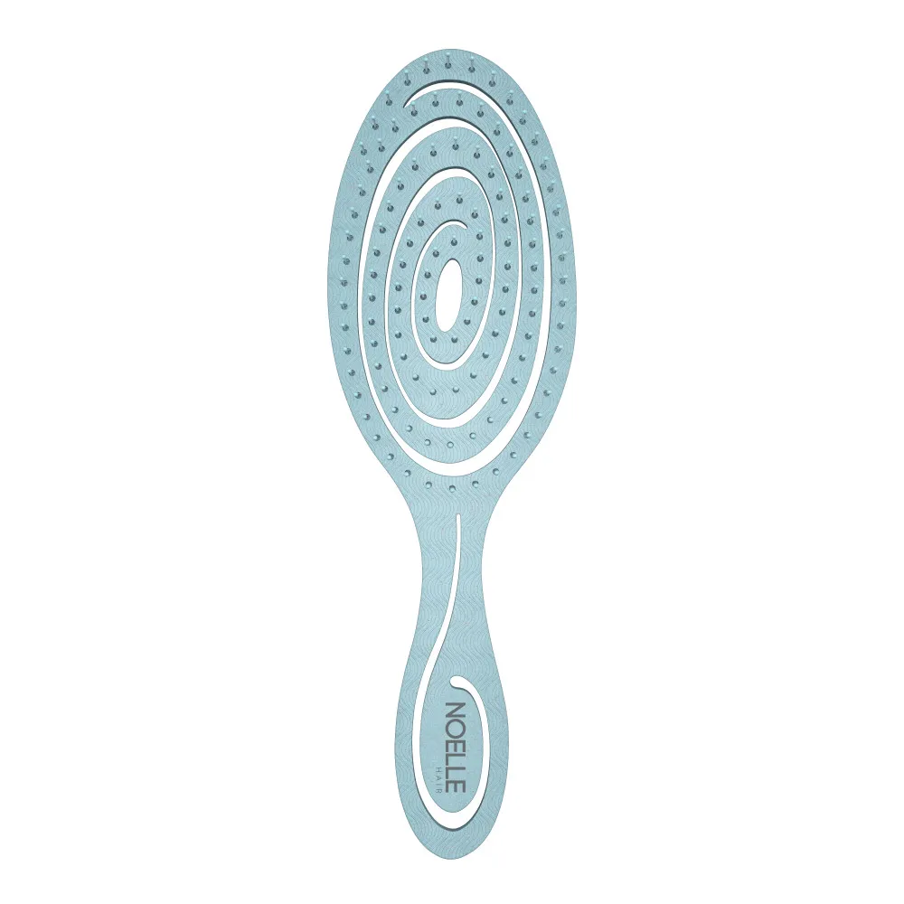 Noelle Eco-Friendly Hairbrush - Blue Spiral