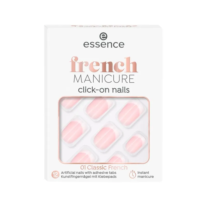 essence French MANICURE Click-on Nails - 01 Classic French