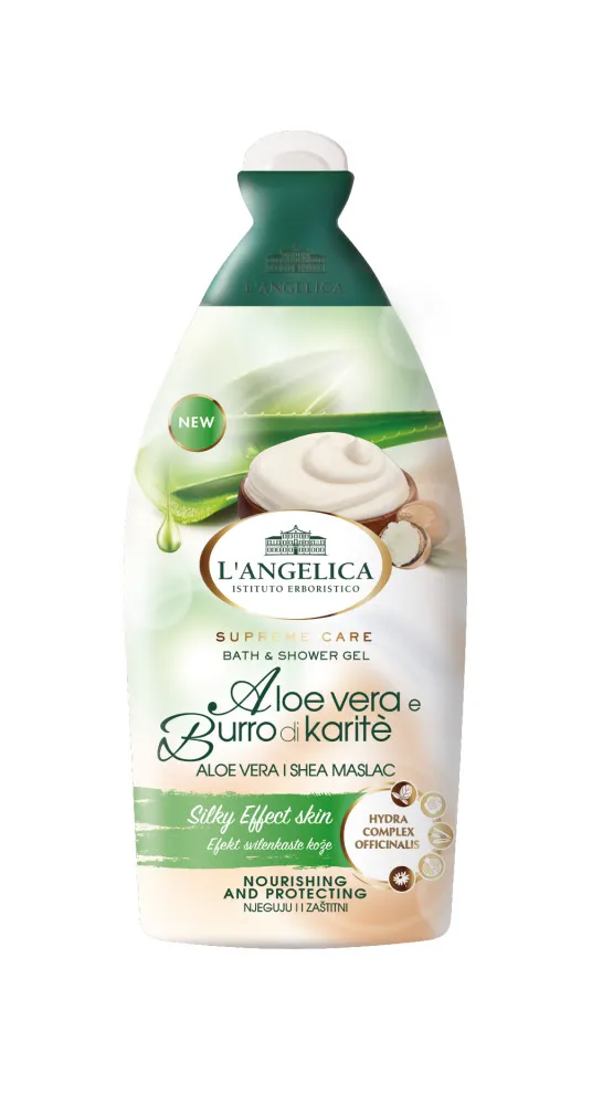 L'Angelica gel de dus - Bath & Shower Gel - Aloe Vera & Karite Butter