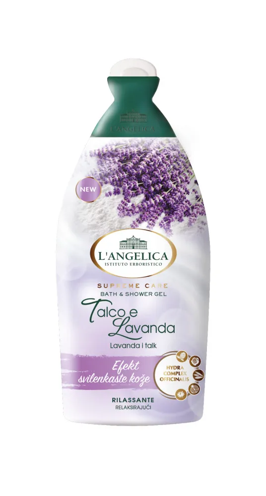 L'Angelica gel de dus - Bath & Shower Gel - Talc & Lavender