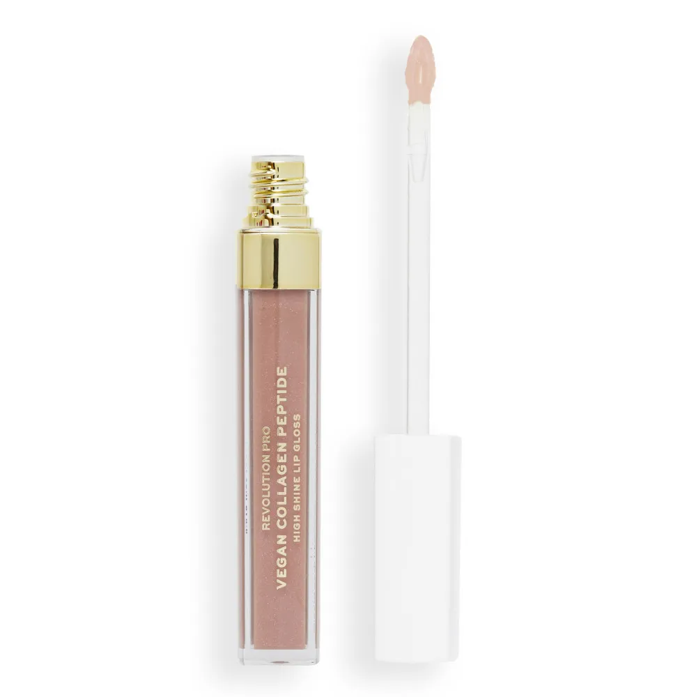 Revolution Pro Vegan Collagen Peptide High Shine Lip Gloss - Cashmere