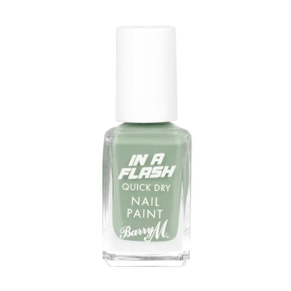 Barry M In A Flash Quick Dry Nail Paint - Go Go Green