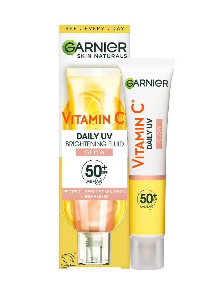 Garnier crema SPF - Skin Naturals Vitamin C Daily Fluid SPF 50+