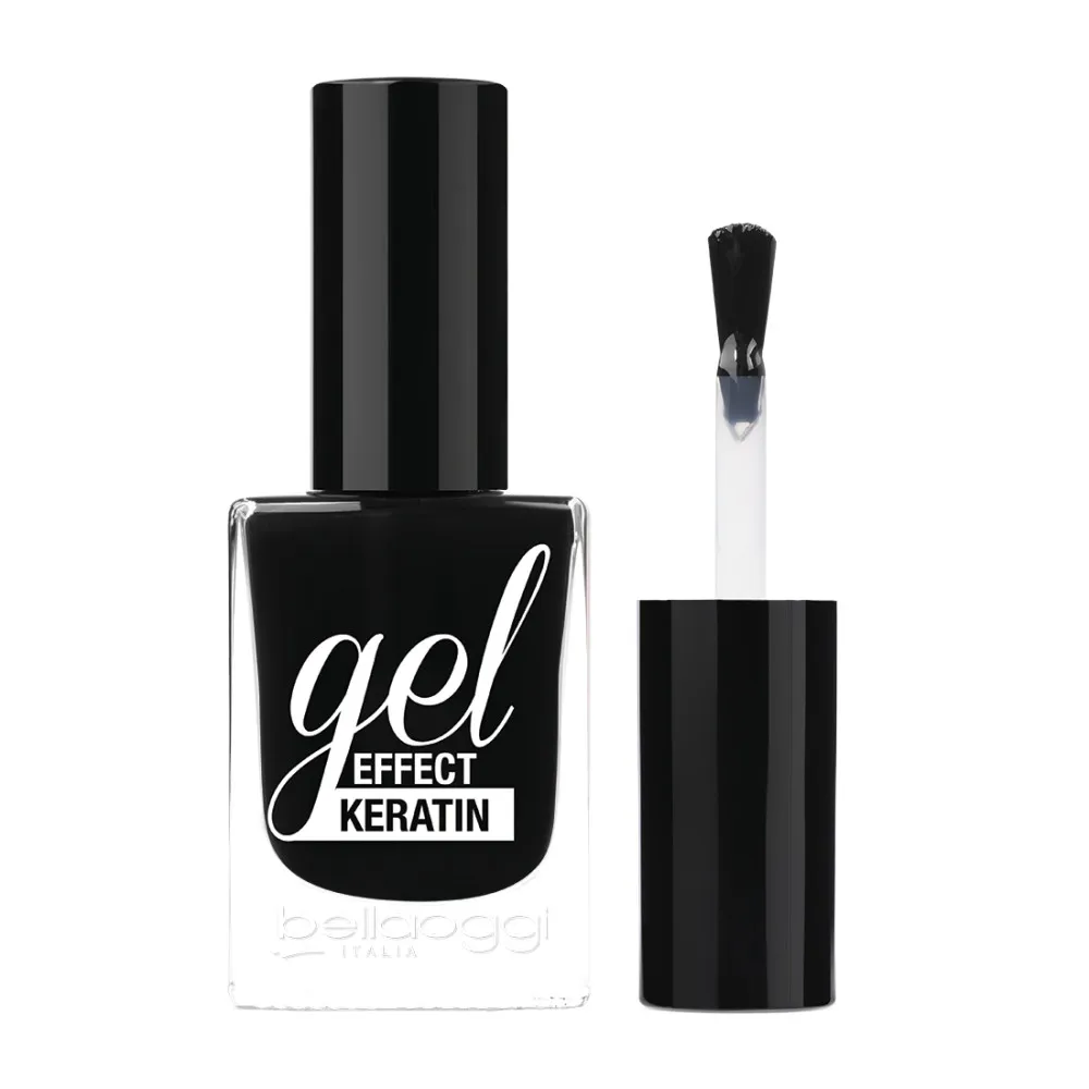 bellaoggi Gel Effect Keratin Nail Polish - Black to Gold