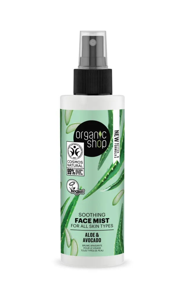 Organic Shop spray de fata - Soothing Face Mist - Aloe & Avocado