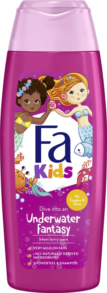 Fa gel de dus & sampon pentru copii - Kids Shower Gel & Shampoo - Mermaid