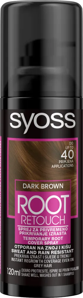 Syoss spray pentru acoperirea radacinilor - Root Retoucher - Dark Brown