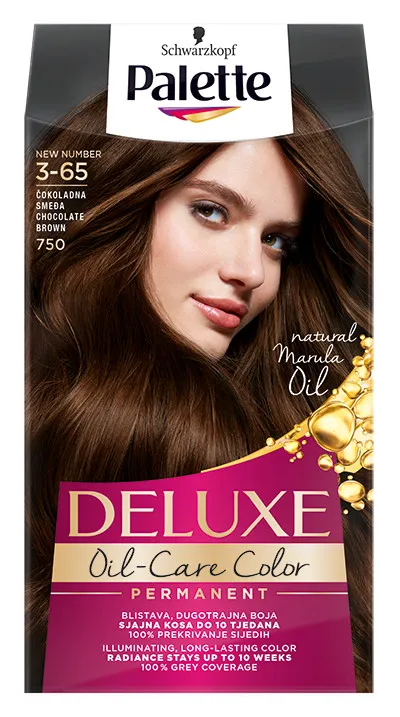 Schwarzkopf vopsea de par - Palette Deluxe - 3-65 Chocolate Brown