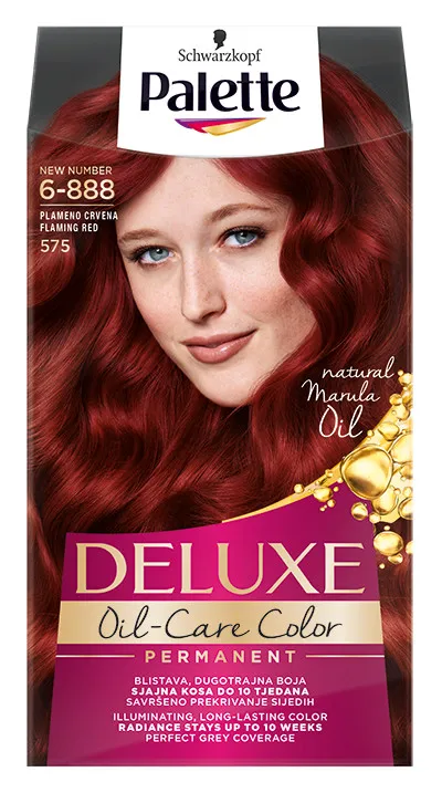 Schwarzkopf vopsea de par - Palette Deluxe - 6-888 Flaming Red